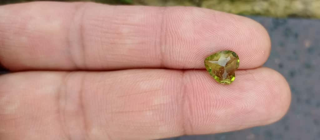 Heart Shaped peridot