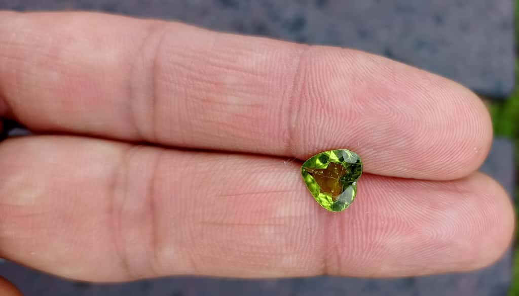 Heart Shaped peridot